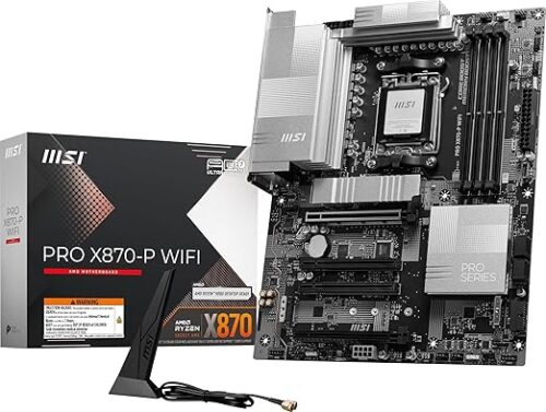 MOTHERBOARD MSI PRO X870-P WIFI SOCKET AM5, 4*DDR5 8200, HDMI, 3*M.2, ATX