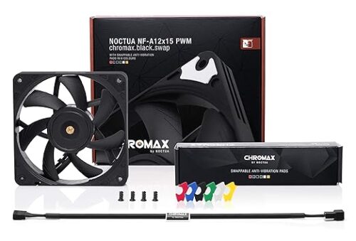 VENTILADOR NOCTUA NF- A12X15 PWM CHROMAX.BLACK.SWAP - Imagen 3