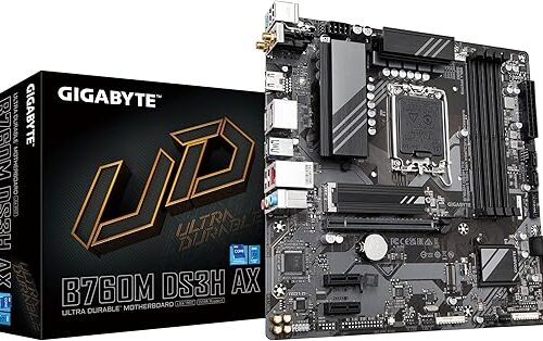 MOTHERBOARD GIGABYTE B760M DS3H AX SOCKET 1700, 4*DDR5 7600MHZ, HDMI, DP , MICRO ATX