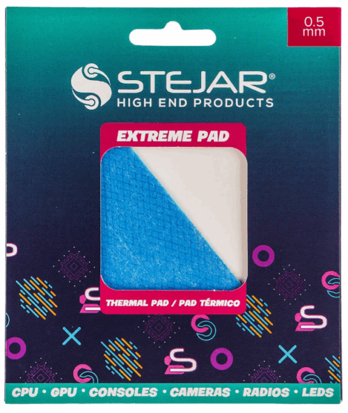 STEJAR THERMAL PAD 95X45X5.0MM 12.8 W/MK EXTREME ALTO RENDIMIENTO