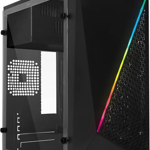 GABINETE ACTECK KIOTO GC460, MICRO ATX, FUENTE 500W (AC-933070)