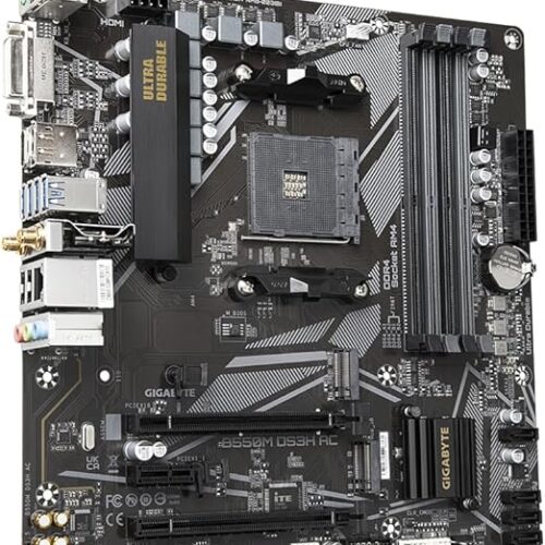 MOTHERBOARD GIGABYTE B550M DS3H AC S/AM4, 4* DDR4