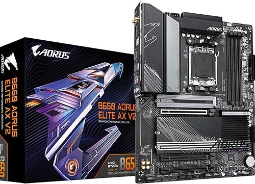 MOTHERBOARD GIGABYTE (B650 AORUS ELITE AX V2) SOCKET AM5,4*DDR5 5200MHZ