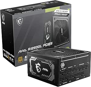 FUENTE DE PODER MSI MAG A1250GL PCIE5 1250W