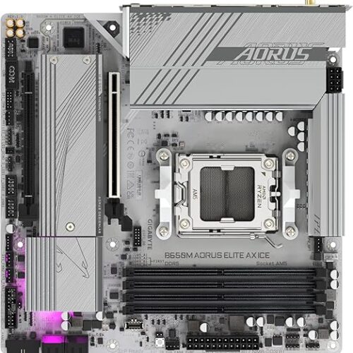MOTHERBOARD GIGABYTE (B650M A ELITE AX ICE) SOCKET AM5, 4*DDR5 8000MHZ