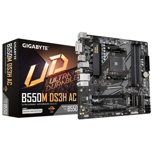 MOTHERBOARD GIGABYTE B550M DS3H AC R2
