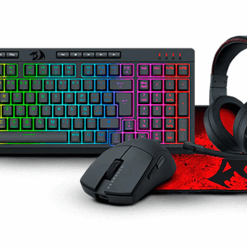 KIT 4 EN 1 REDRAGON BLACK K515RGB +M724+H211+P016 S147