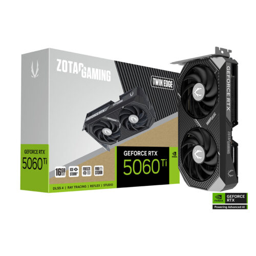 TARJETA DE VIDEO ZOTAC RTX 5060TI TWIN EDGE 16GB (ZT-B50620E-10M)