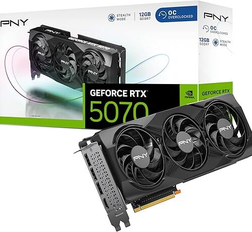 TARJETA DE VIDEO PNY GEFORCE RTX 5070 12GB TRIPLE FAN