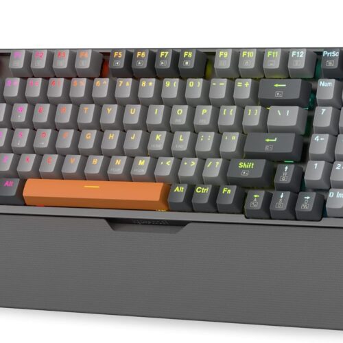 TECLADO REDRAGON K648GG-RGB OLAF GRAY/GRAY  90% RED SWITCH