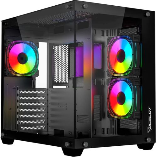 GABINETE OCELOT GAMING A-CUBE 1 NEGRO