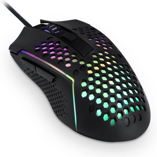 MOUSE REDRAGON M987-K REAPING BLACK RGB 12400 DPI