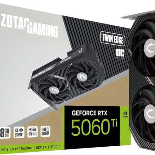 TARJETA DE VIDEO ZOTAC (ZT-B50610H-10M) RTX 5060TI TWIN EDGE OC 8GB