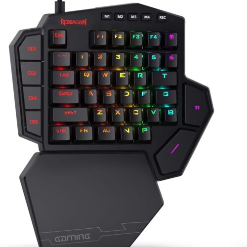 TECLADO MECANICO REDRAGON K585RGB DITI UNA MANO BROWN SWITCH