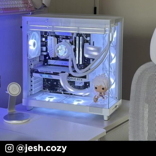 "GABINETE NZXT (CC-H61FW-01) H6 FLOW EDITION COMPACT DUAL-CHAMBER CASE, ATX, BLANCO"