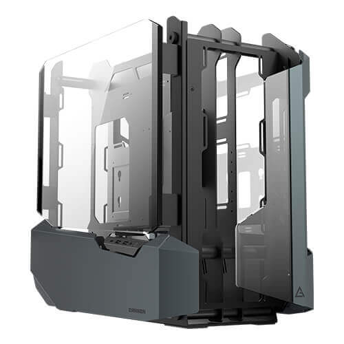 GABINETE ANTEC (CANNON) FULL TORRE E-ATX,CRISTAL/ALUMINIO,S/FUENTE,1*USB-C,2*USB 3.0,NEGRO