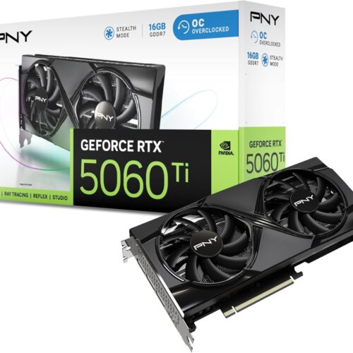 TARJETA DE VIDEO PNY GEFORCE RTX 5060TI DUAL FAN OC / 16GB