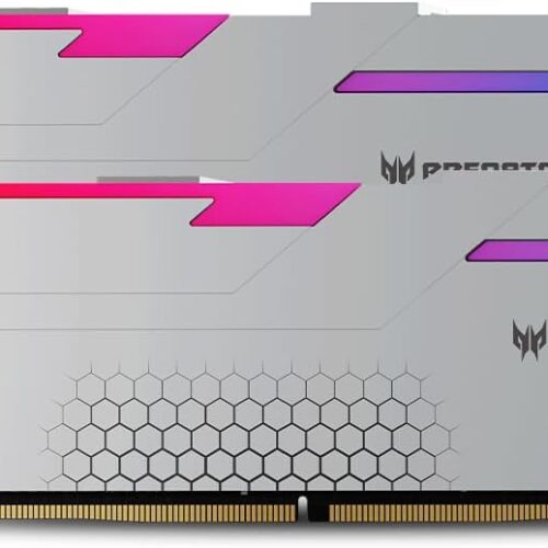 MEMORIA DIMM DDR5 PREDATOR (BL.9BWWR.407) HERMES, RGB, GAMING, 32GB (2X16GB), BLANCO 7200