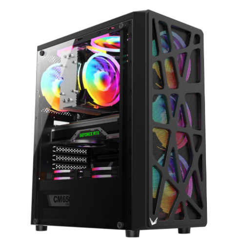 GABINETE FORMULA MANA VENTILAORES LED MID ATX USB 3,0 TYPE-C BLACK