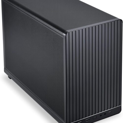 GABINETE LIAN LI A3 BLACK CON MALLA MATX ITX