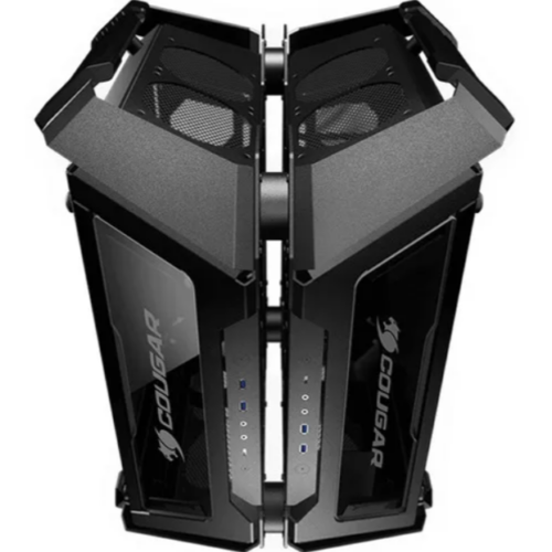 GABINETE COUGAR GEMINI X DUAL TOWER CRIST NEGRO ATX