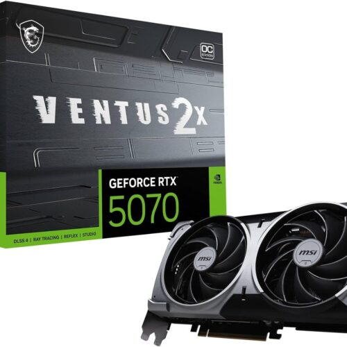TARJETA DE VIDEO MSI GEFORCE RTX 5070 12G VENTUS 2X OC 12GB DDR7