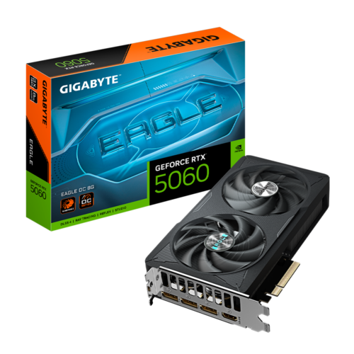 TARJETA DE VIDEO GIGABYTE GV-N5060EAGLE OC-8GD RTX 5060, 8GB