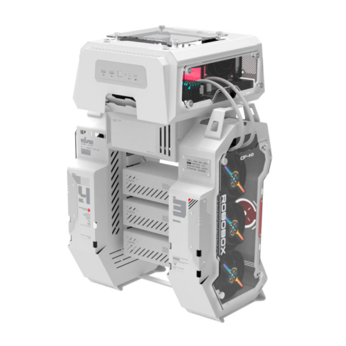 GABINETE ALSEYE ROBOBOX CRISTAL TEMPLADO WHITE