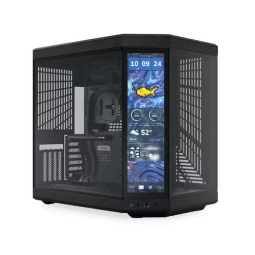 GABINETE HYTE (CS-HYTE-Y70TTI-BB) PITCH BLACK, Y70 LCD TOUCH INFINITE DE 14.9" TOUCH SCREEN,NEGRO
